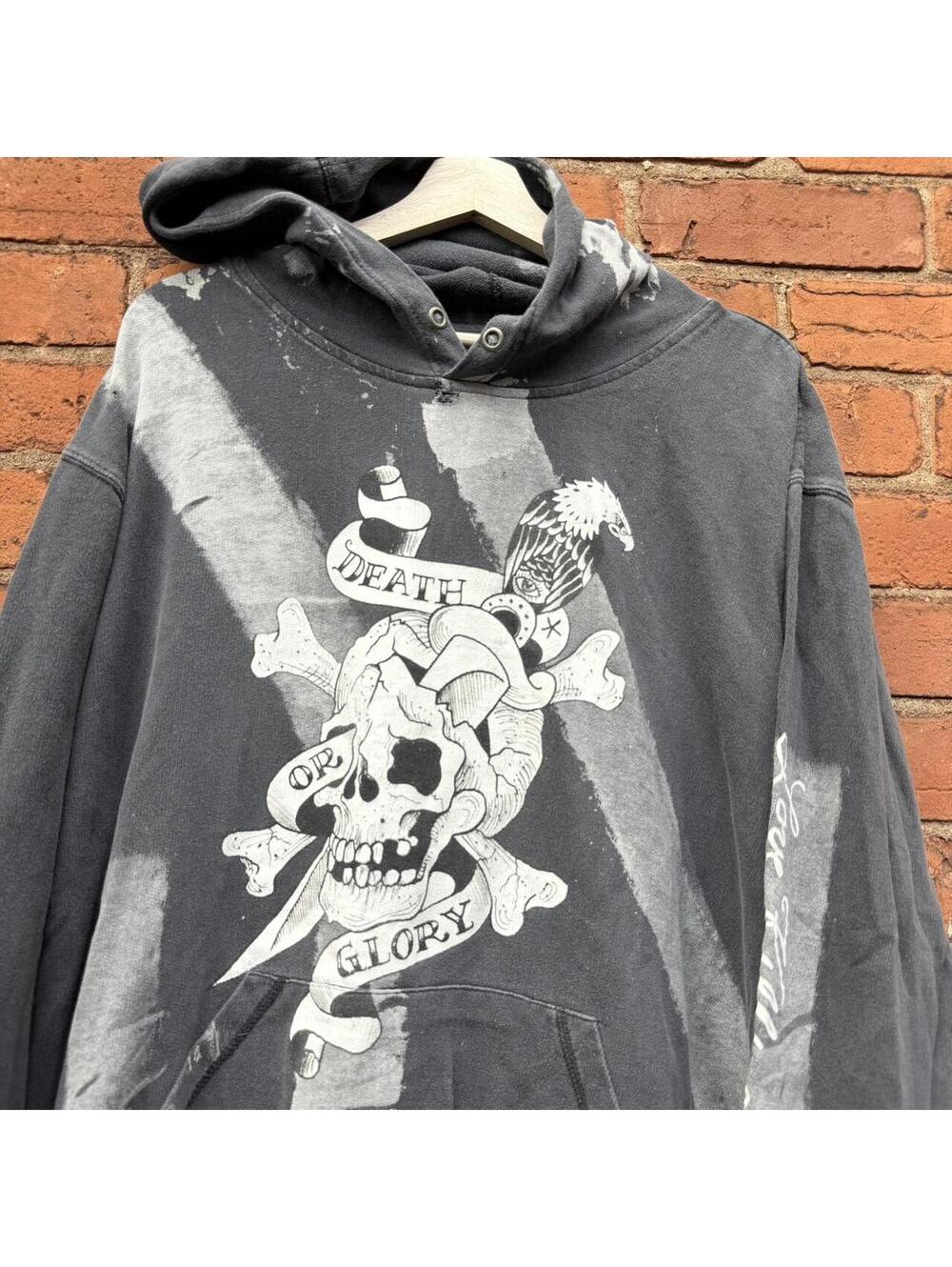 Ed hardy love kills slowly by appointment only hoodie XL - Picture 2 of 8